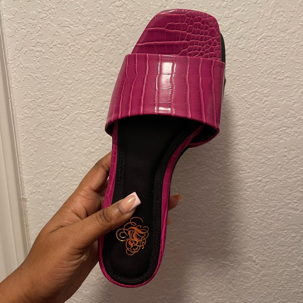 Pink sandals